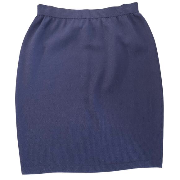 St. John Knits Navy Blue Skirt Sz 6 - Picture 2 of 3